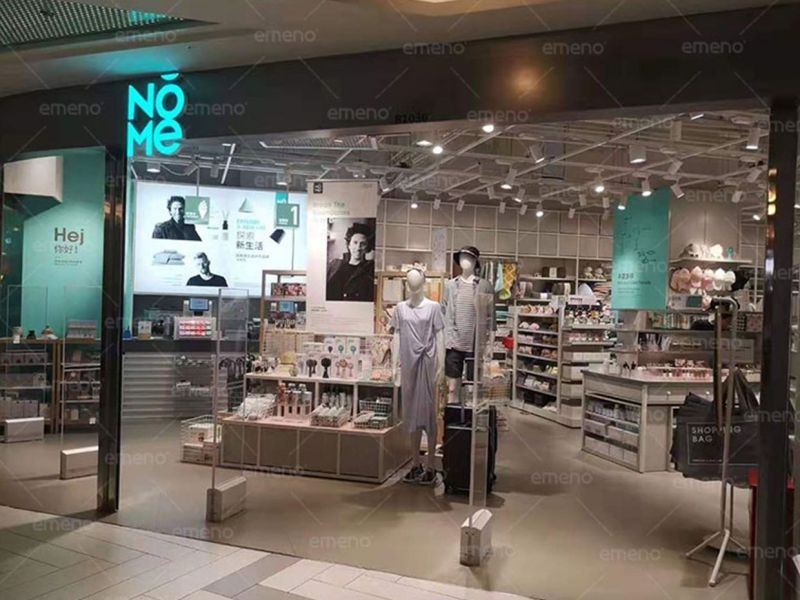 NOME-merkwinkel installeerde Cubic Beauty AM9800 acryl akoestisch magnetisch antidiefstalsysteem