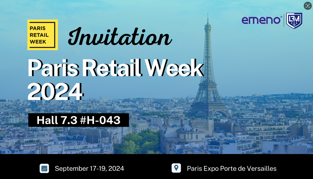 We zullen aanwezig zijn op de beurs Paris Retail Week 2024